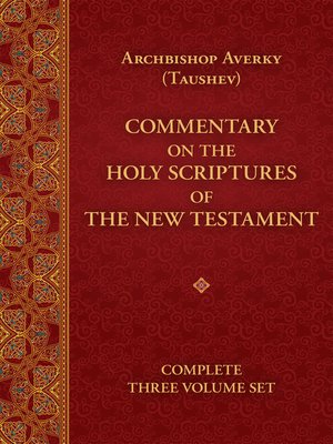 cover image of Commentary on the Holy Scriptures of the New Testament